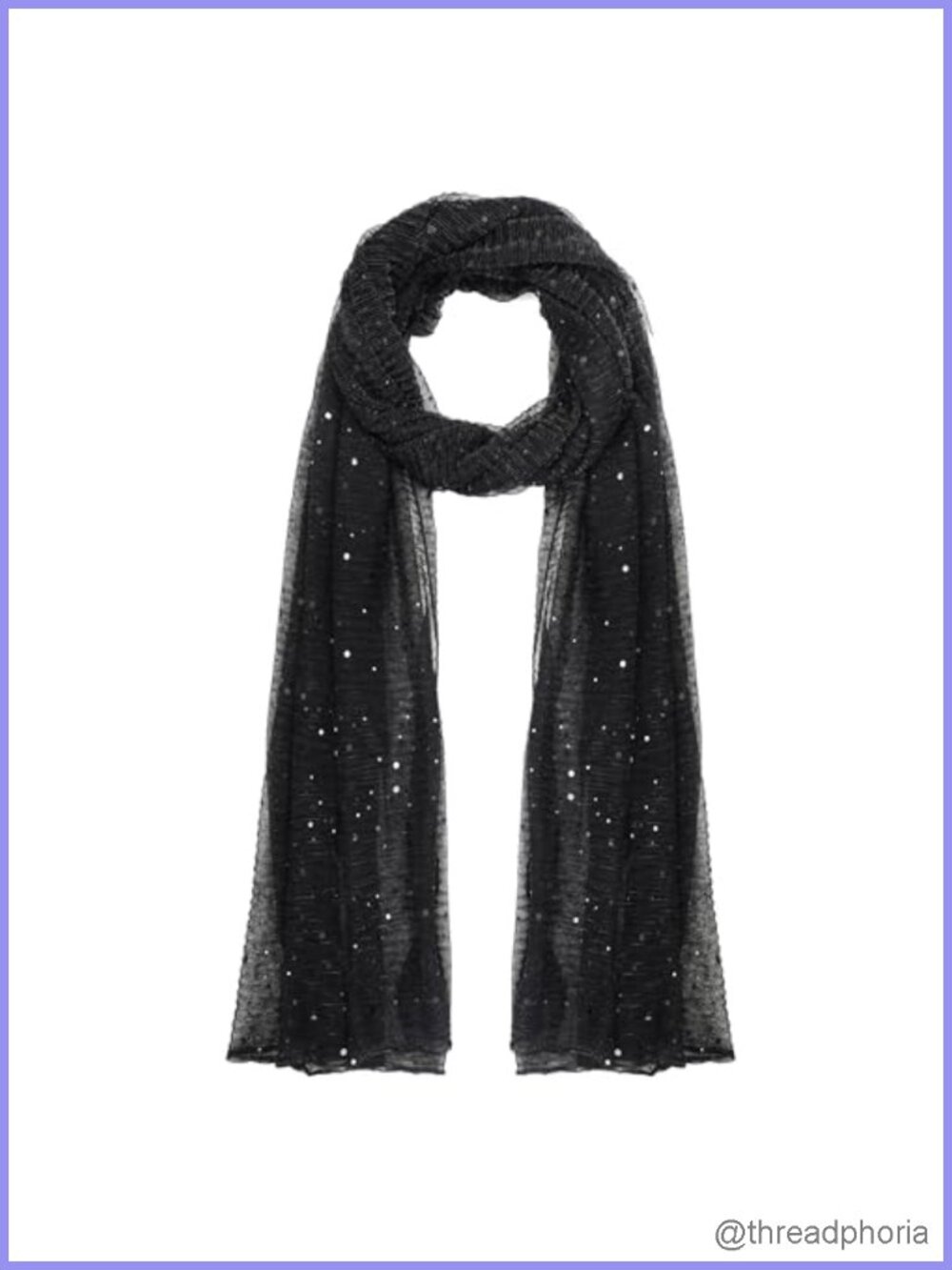 Women's Sequin Sheer Mesh Long Scarf Shawl Wrap Hijab Fashion Scarf